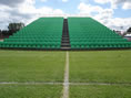 Unlimited temporary seating on a football pitch